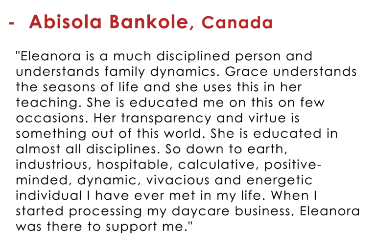 Abisola testamonial